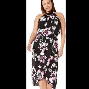New City Chic Born Romantic Floral Halter Dress